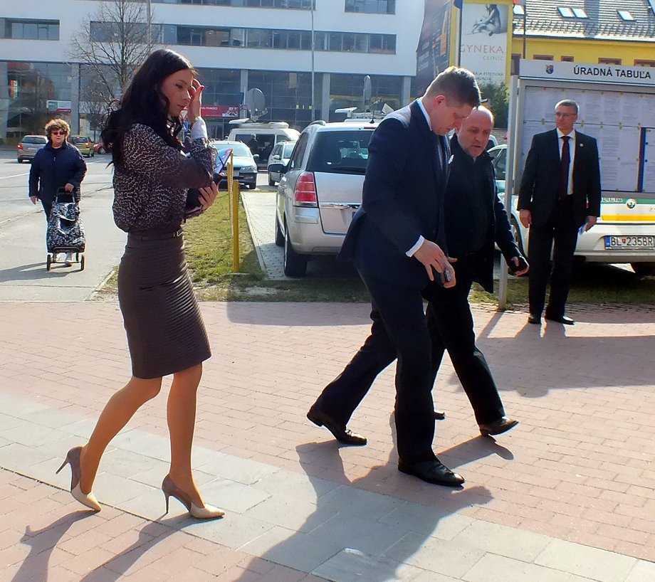 Mária Trošková i Robert Fico