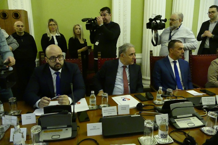 Sastanak delegacije Evropskog parlamenta i opozicije