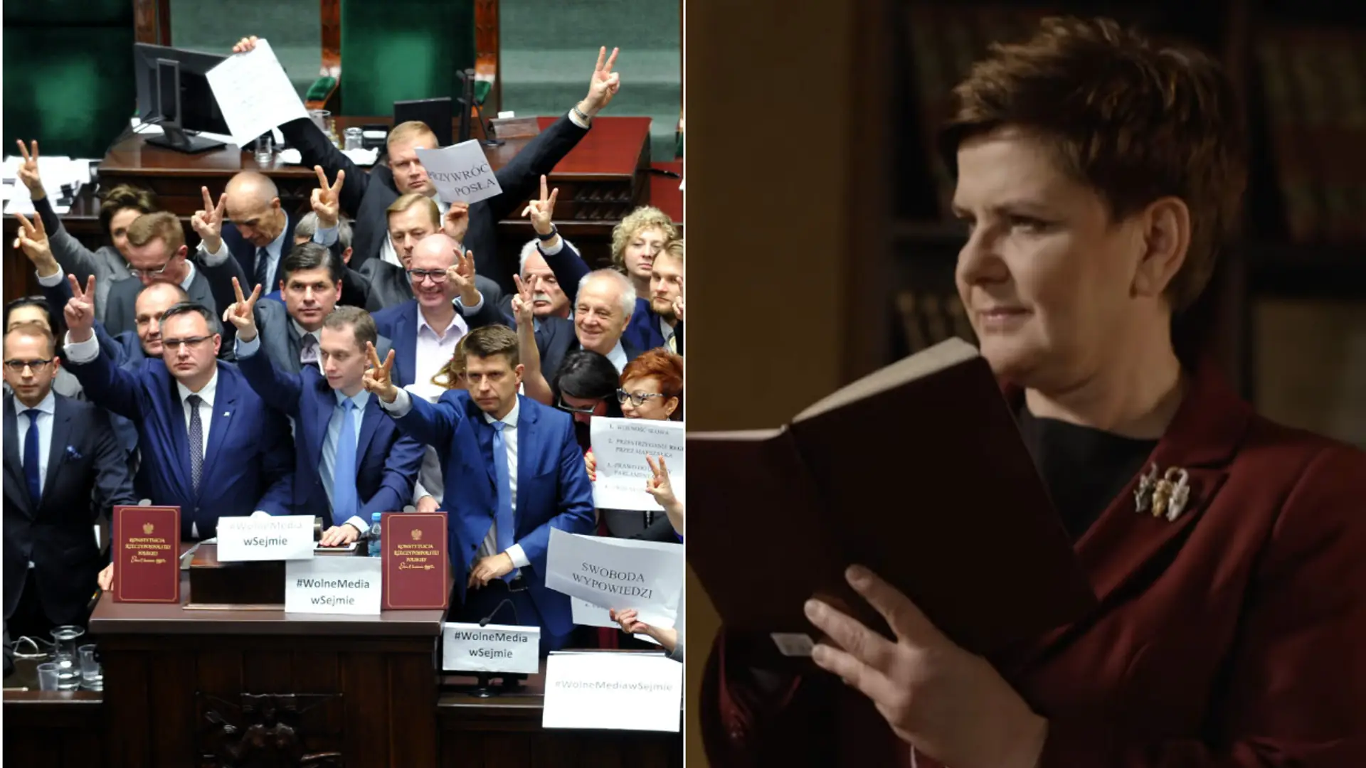 Internauci porównują sytuację w Sejmie do życzeń PiS na święta 2015. To była przepowiednia?