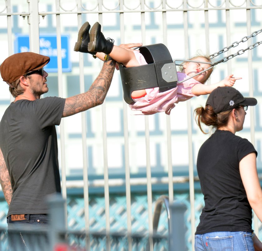 David Beckham z córką Harper Seven