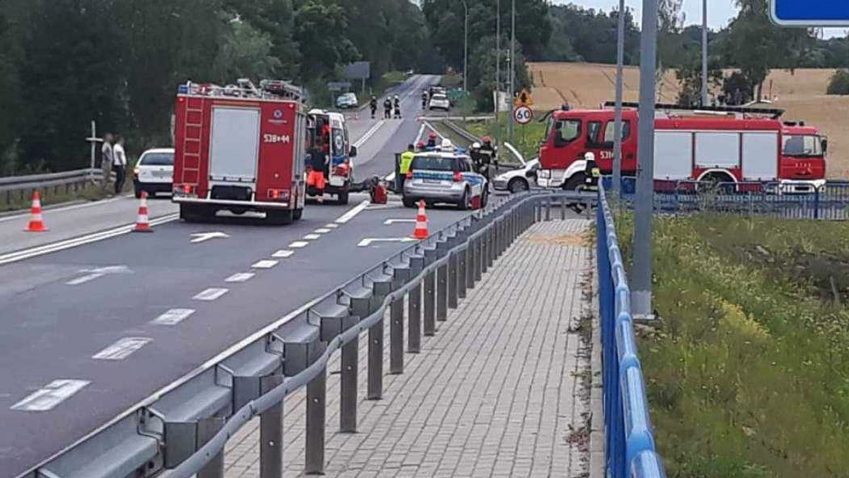 Stare Pole: wypadek na DK22. Utrudnienia na drodze