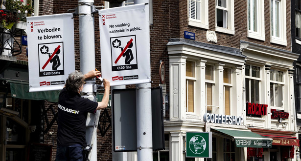 Zakaz palenia marihuany w centrum Amsterdamu