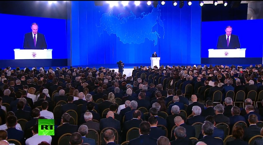 Obraćanje Vladimir Putina pred Federalnom skupštinom i novinarima