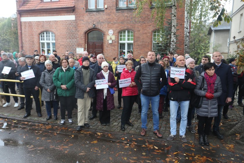 Protest przed kurią w Gdańsku