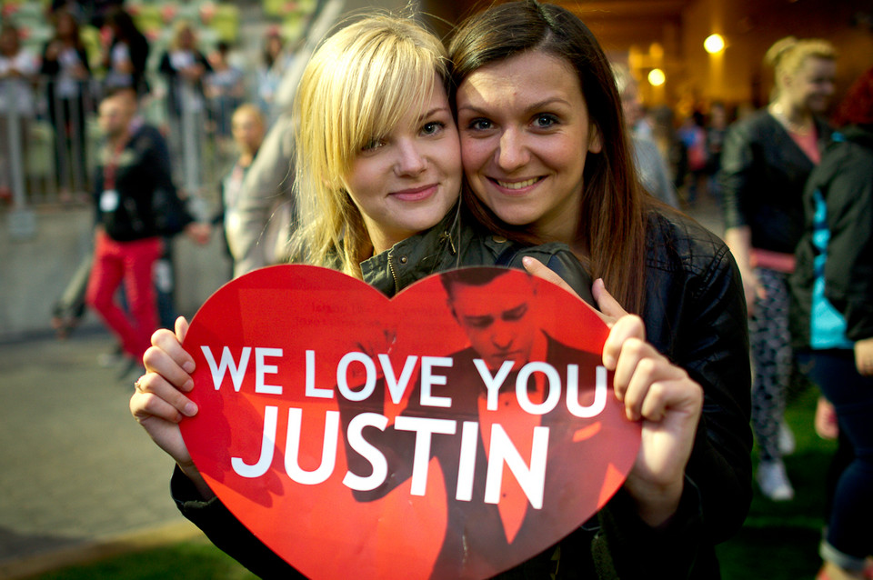 Publiczność na koncercie Justina Timberlake'a