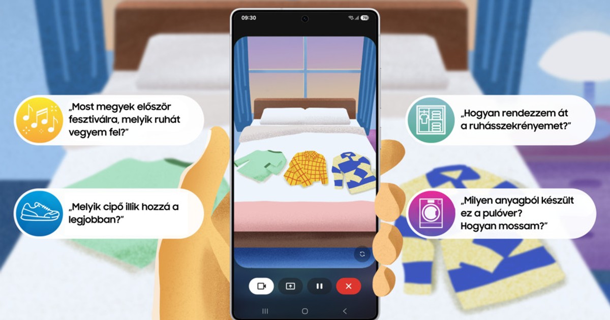 A Gemini Live frissítésével érkeznek az élő vizuális funkciók a Galaxy S25-ös készülékekre