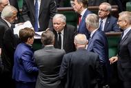 Kaczyński Szydło pierwsze posiedzenie Sejmu VIII kadencji 