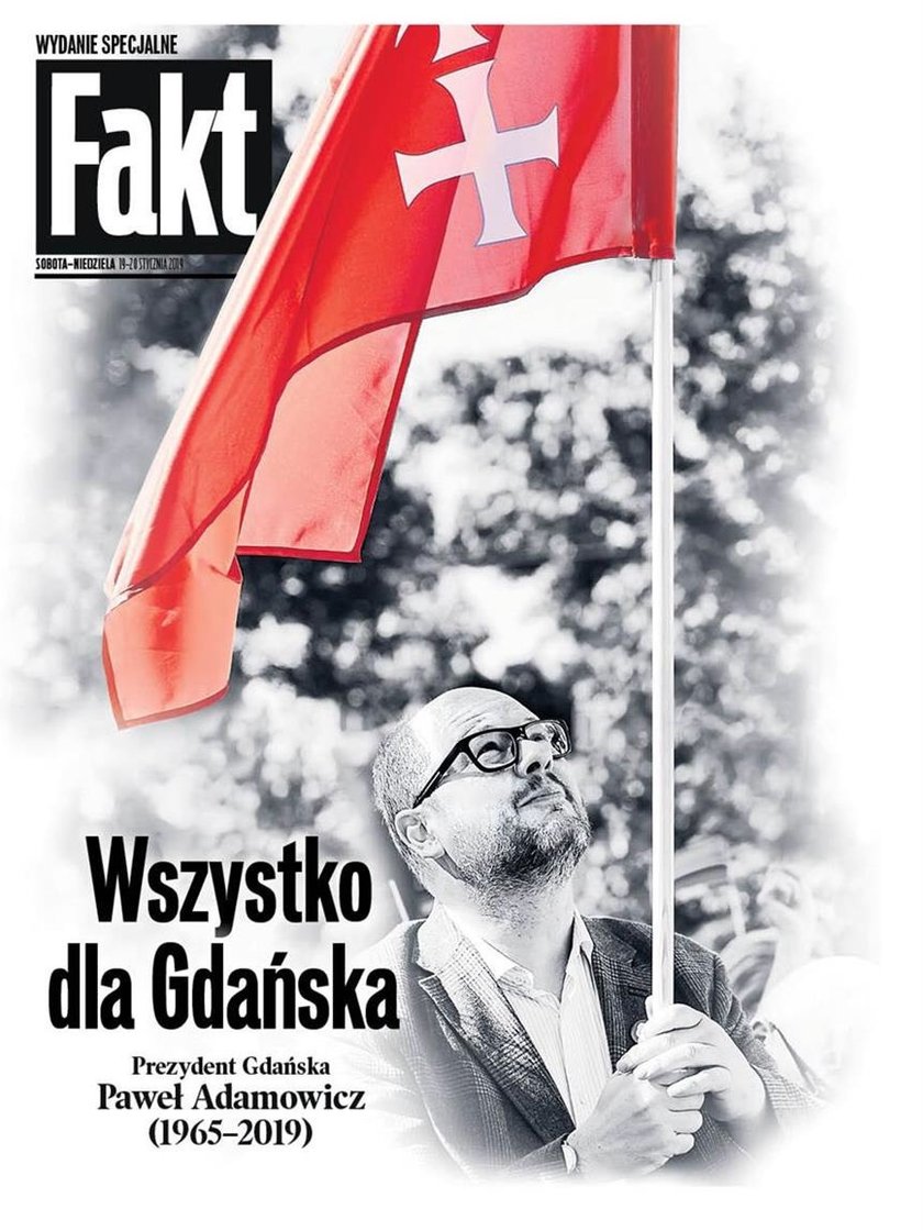 okłądka dodatku o Pawle Adamowiczu