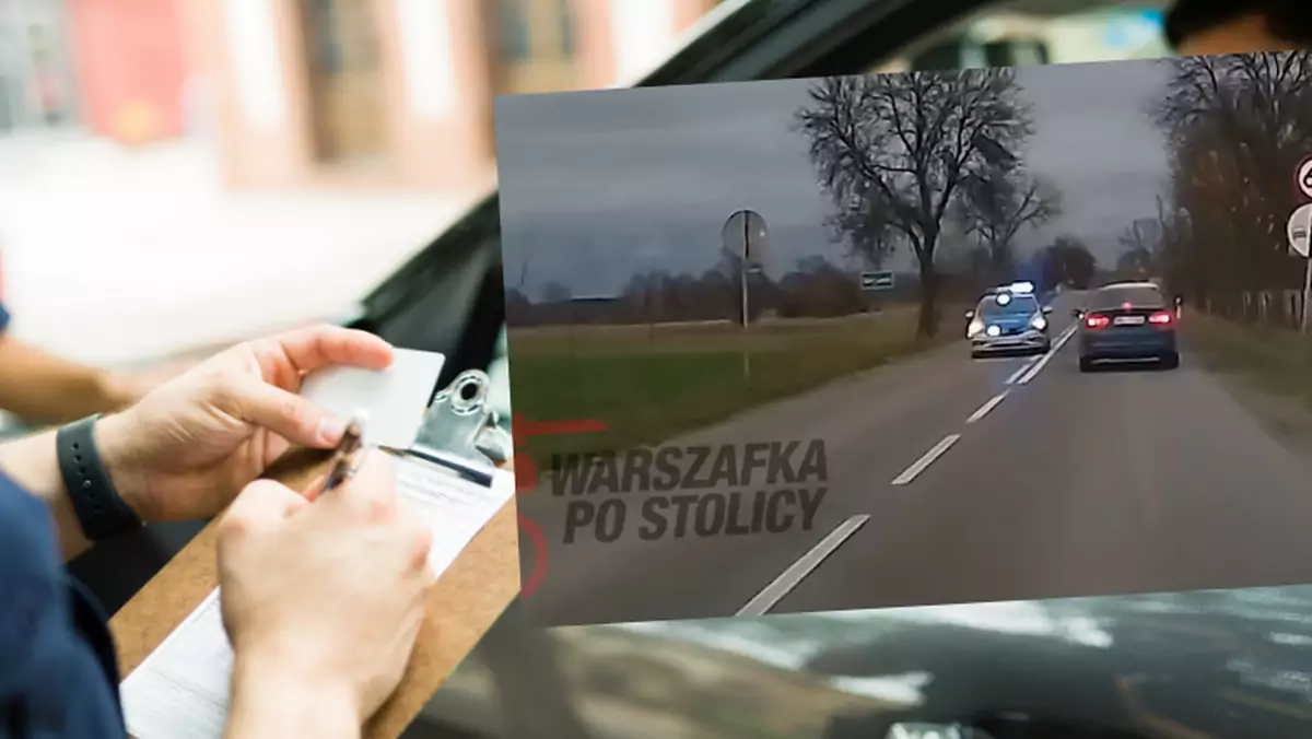 Kierowca zdecydował się na niebezpieczne wyprzedzanie (fot. youtube.com/@WarszafkaPoStolicy)