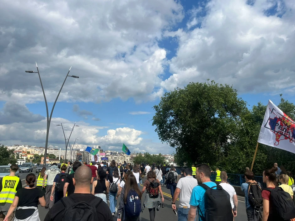 Protest blokada Brankov most