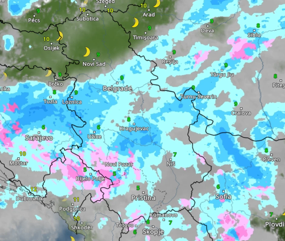 Kiša u 2 sata ujutru