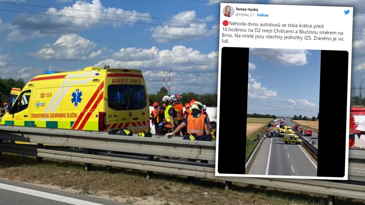 Poważny wypadek w Czechach. Nie żyje kierowca autobusu [WIDEO I ZDJĘCIA]