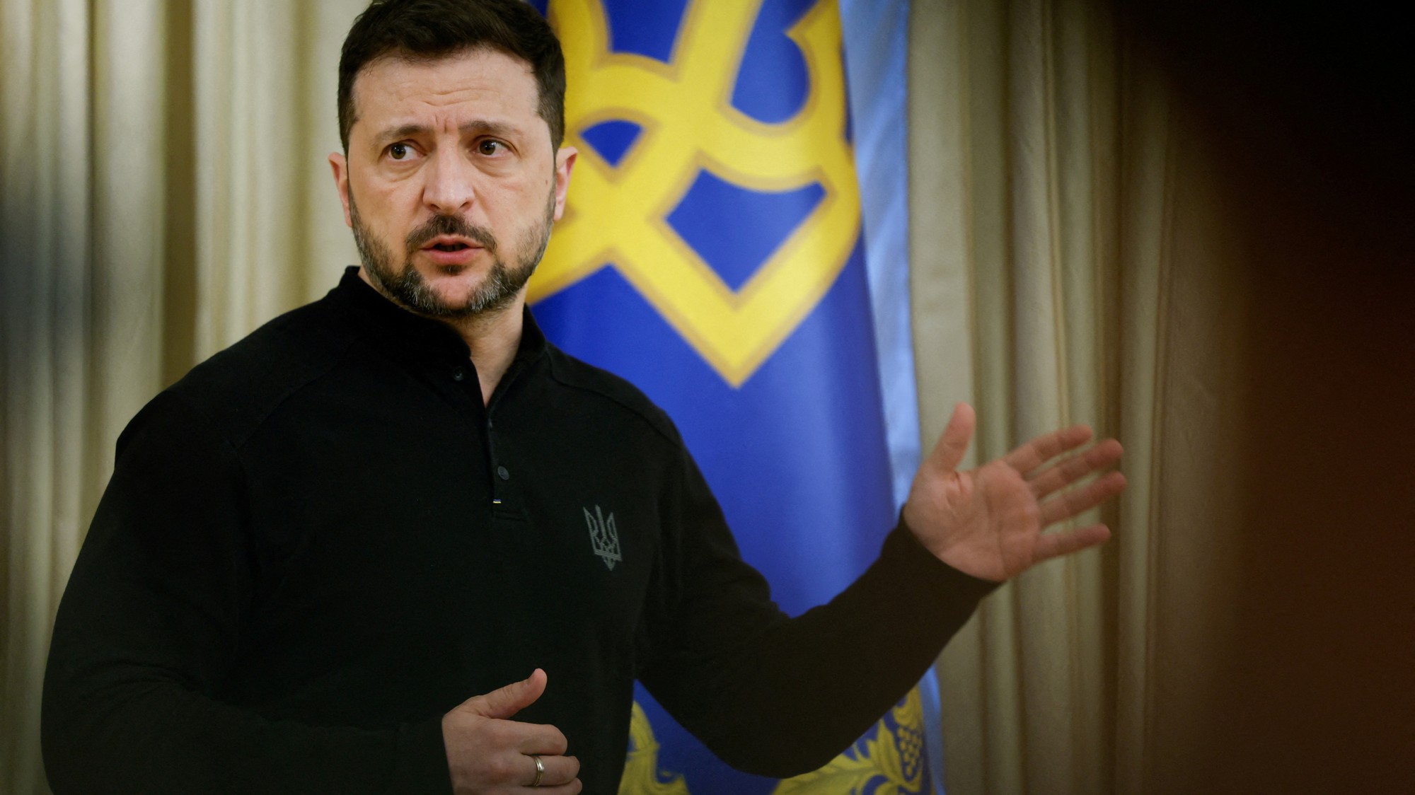 Ukrajinský prezident Volodymyr Zelenskyj, REUTERS/Alina Smutko