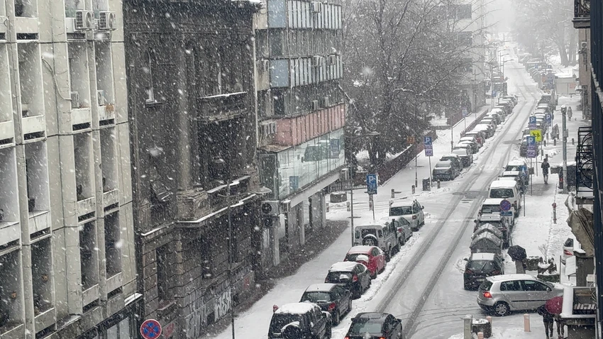 Sneg u Beogradu na Božić