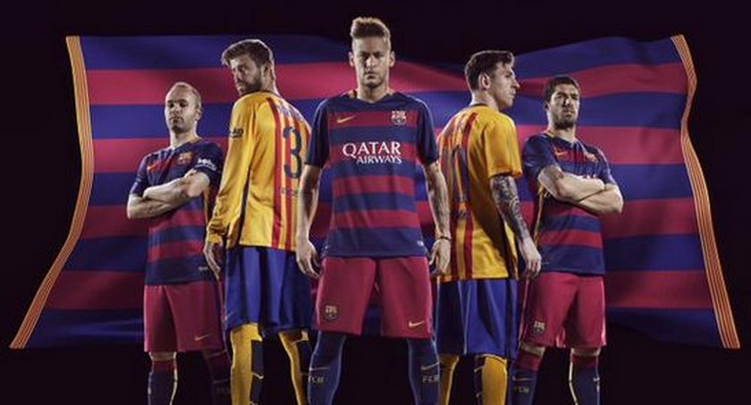 Nowe stroje Barcelony na sezon 2015/2016! Są poziome pasy!