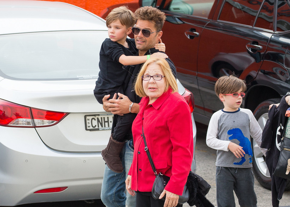 Ricky Martin na rodzinnym wypadzie z synami