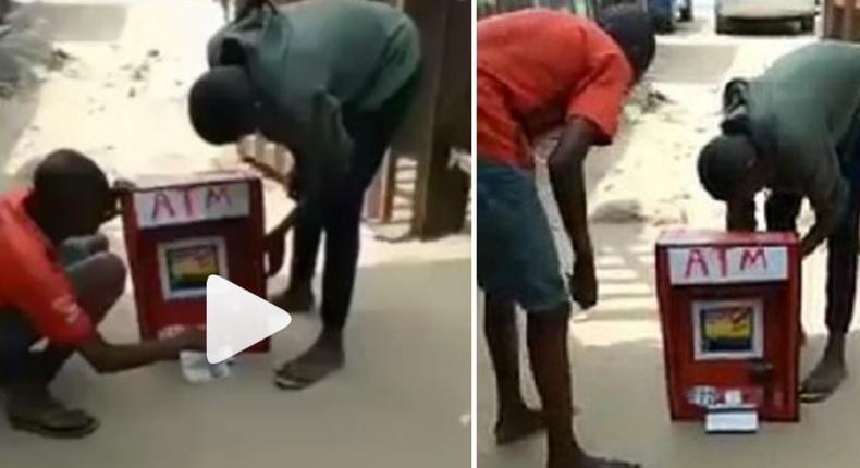 Little boy makes ATM that dispenses cash (video)