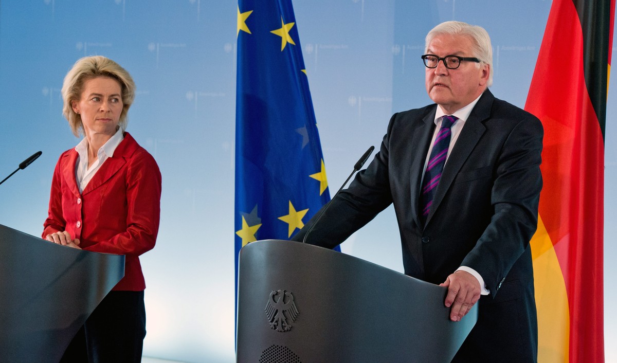 Ursula von der Leyen i Frank-Walter Steinmeier