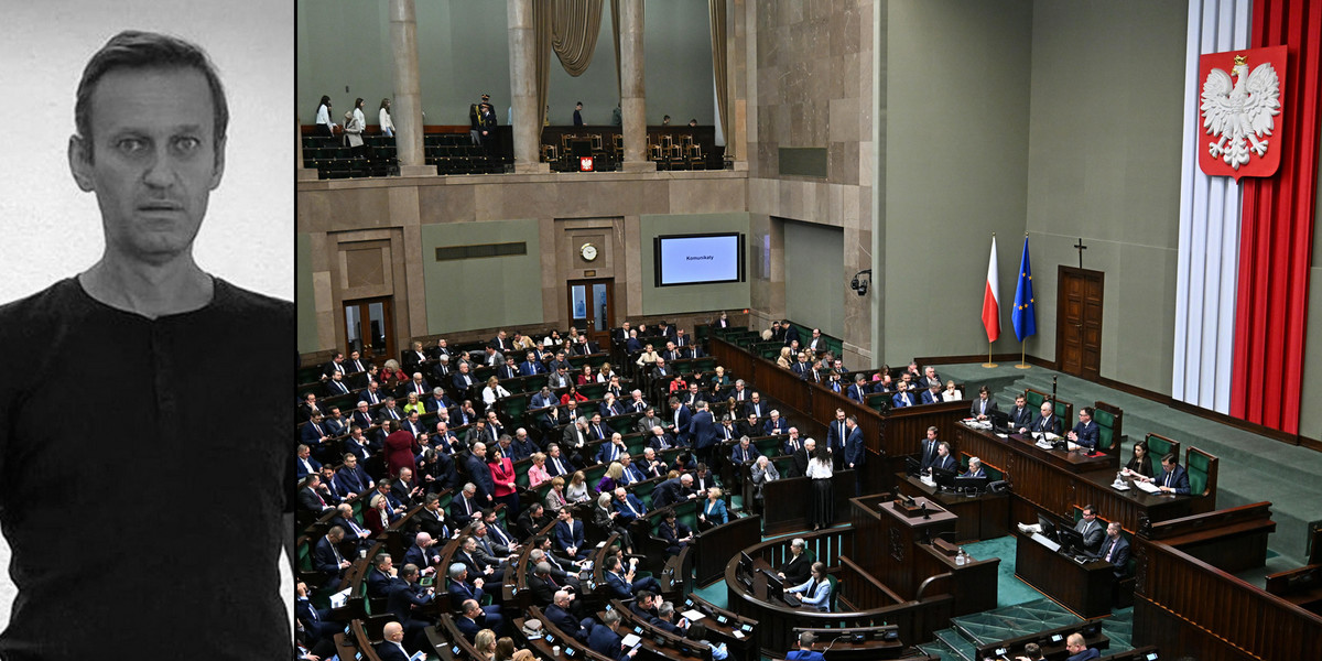Polscy parlamentarzyści szykują uchwałę w sprawie Nawalnego.