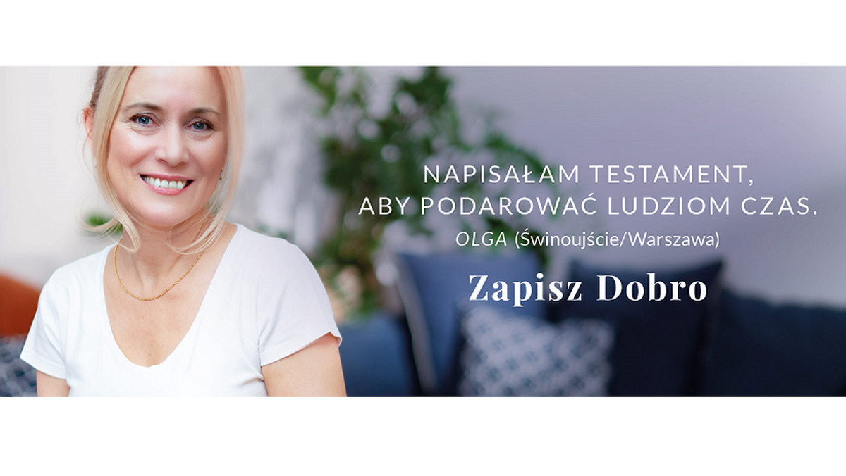 <strong>Skorzystałam z rady Marii Czubaszek. Raz na zawsze ustaliłam, że mam 48 lat i tej liczby się trzymam. Od jak dawna i na jak długo? To nie ma znaczenia. Wiek to nie cyfry, ale stan ducha. Wierzę, że czasu na życie mam jeszcze wiele. Ale już teraz napisałam testament, aby podarować czas tym ludziom, którym go może zabraknąć. </strong>