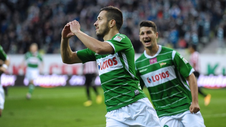 Maciej Makuszewski przed meczem Lechii ze Śląskiem ...