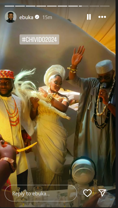 Ebuka doing his thing as a host [instagran/Ebuka]