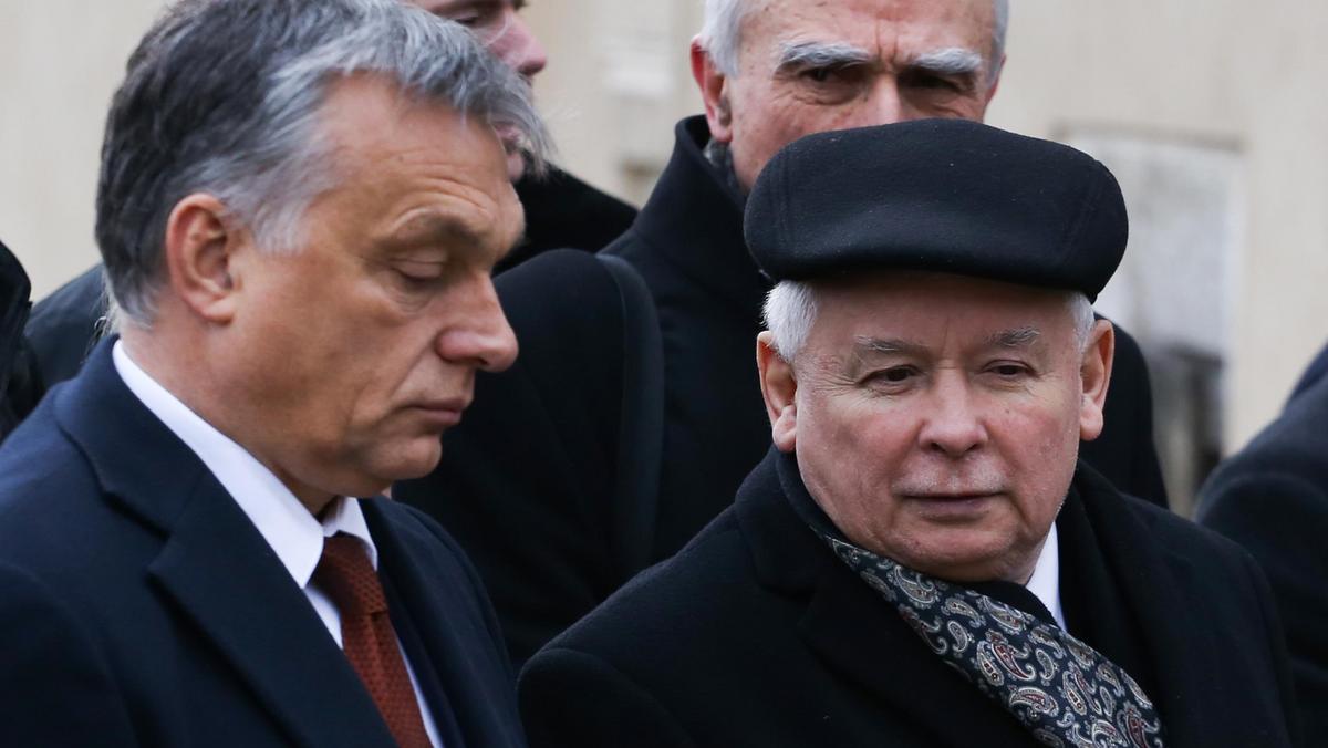 Jaroslaw Kaczynski i Viktor Orban na Wawelu
