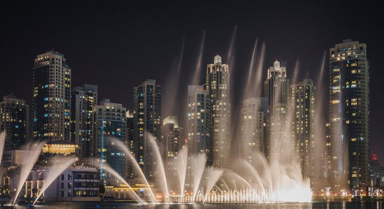 We missed the fountain show in Dubai the first time we visited the Dubai Mall and had to go back. Westend61/Getty Images