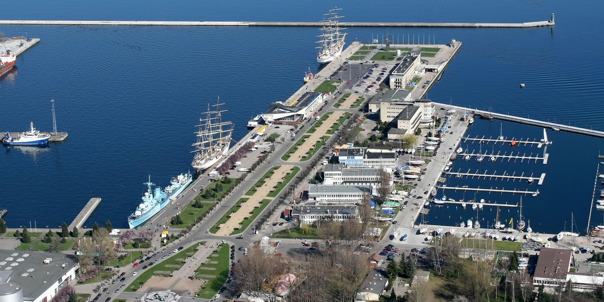 Gdynia port panorama turystyka