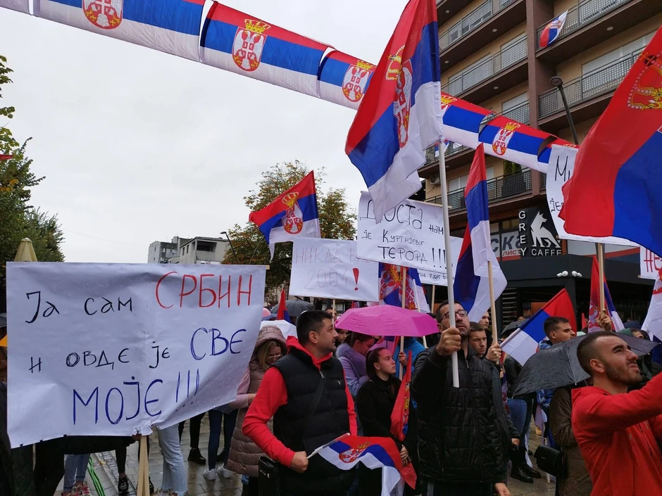 Protest u Kosovskoj Mitrovici