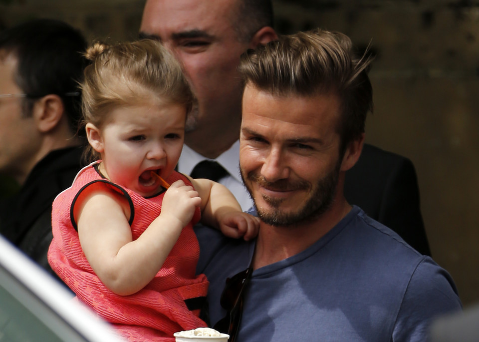 Mała Harper Beckham to cały tata!