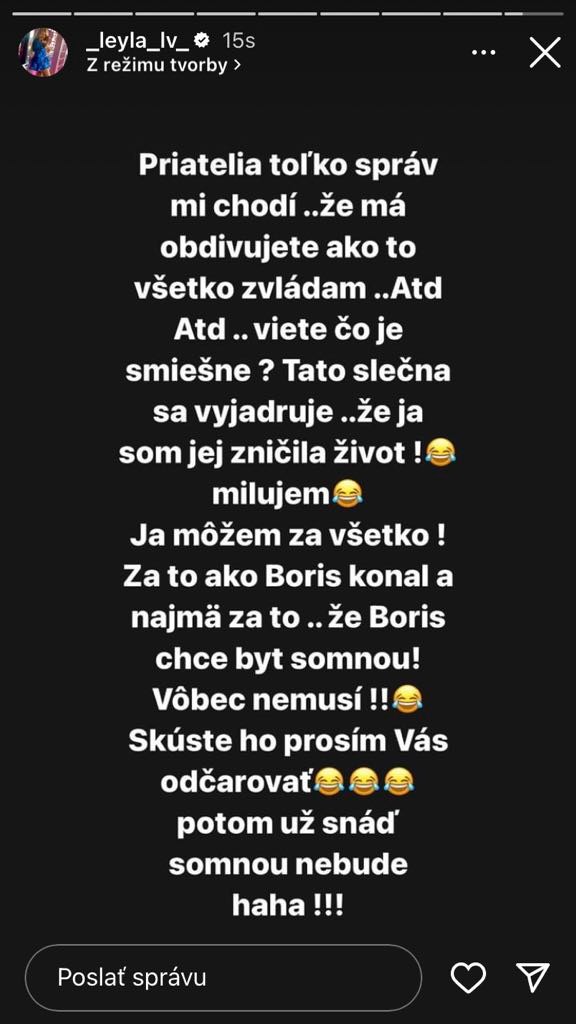 Laura sa na správe dobre pobavila.
