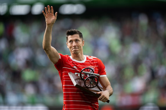 Wzruszony Robert Lewandowski po meczu z Wolfsburgiem