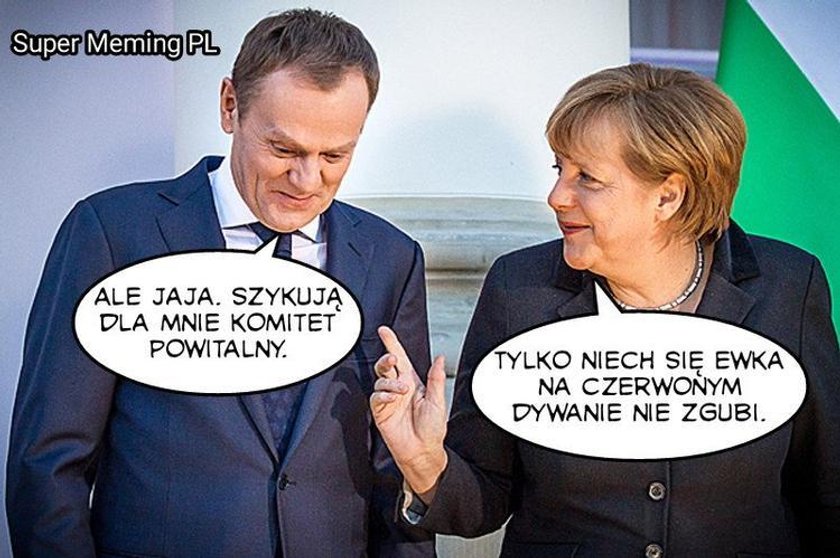 Tak internet śmieje się z powitania Donalda Tuska