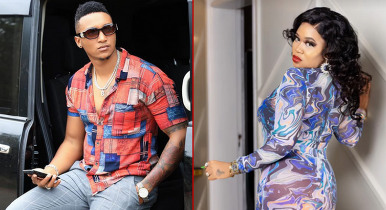 R&B singer Brown Mauzo with his partner Vera Sidika