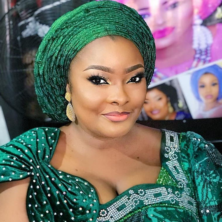 The beautiful actress announced the arrival of her baby via her Instagram page on Monday, August 19, 2019. According to her, she was excited about the birth of her child and thanked God for making it possible.[Instagram/RonkeOdusanya]