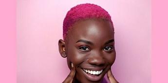 pink and black hairstyles