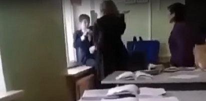Nauczycielka rzuciła się na ucznia. FILM wyciekł do sieci