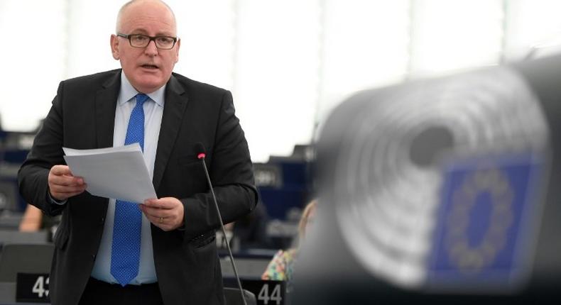 Recent measures taken by the Polish authorities on the judicial system greatly amplify the threat to the rule of law in Poland, European Commission Vice President Frans Timmermans said