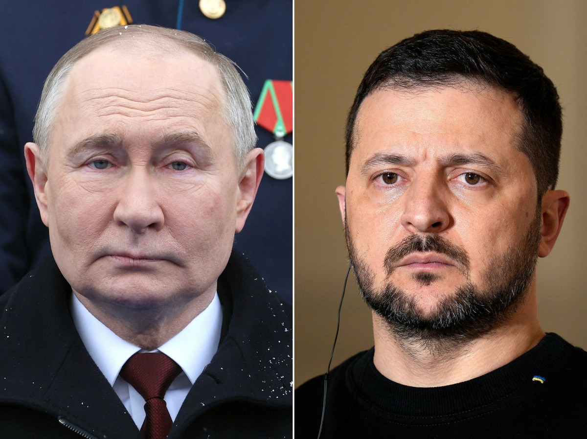 Władimir Putin i Wołodymyr Zełenski