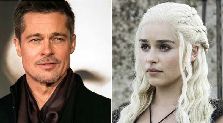 Brad Pitt Emilia Clarke-kal nézne sorozatot édes kettesben... És még fizet is érte