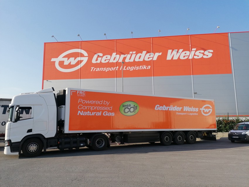 Gebrüder Weiss Gas truck
