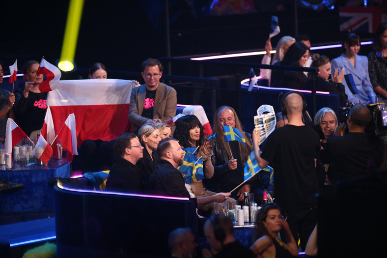 Loża Loreen podczas ogłaszania wyników Eurowizji 2023