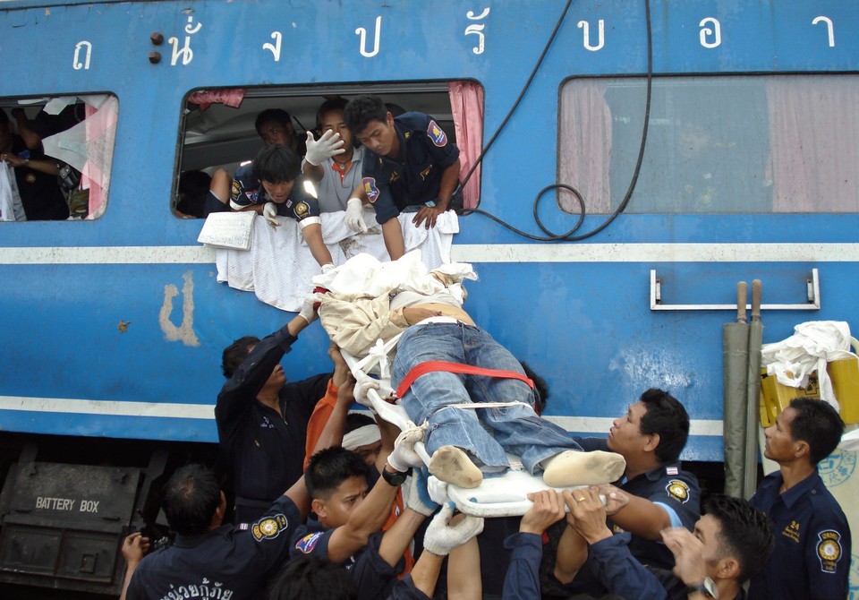 THAILAND ACCIDENTS TRAIN DERAILED