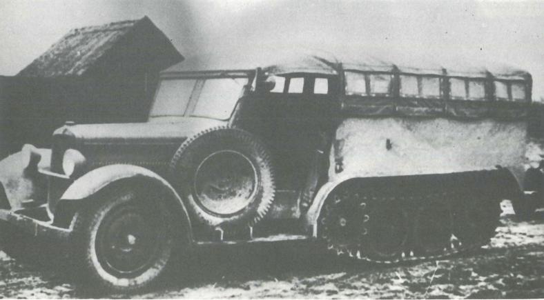 Pojazdy w Wojsku Polskim 1918-39. PZInż. 222 – półgąsienicowy transporter piechoty, zbudowany na bazie Polskiego Fiata 618