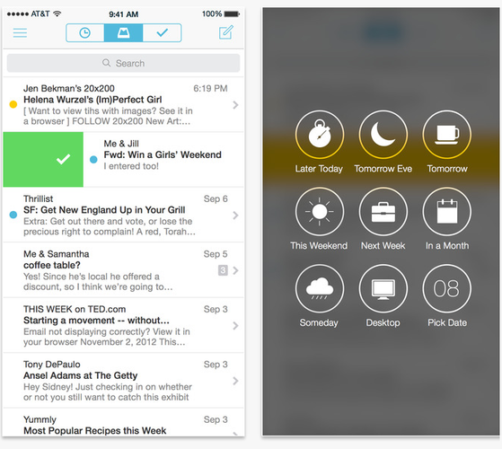 Istnieją dziesiątki aplikacji dedykowanych obsłudze poczty elektronicznej, ale wśród nich jest tylko jeden Mailbox. Stworzona przez ekipę Dropboksa aplikacja zachwyca minimalizmem, prostotą i możliwością wygodnego katalogowania i archiwizowania odebranych wiadomości. Pełni również funkcję inteligentnego organizera, który przypomni nam o zadaniach odłożonych na później.