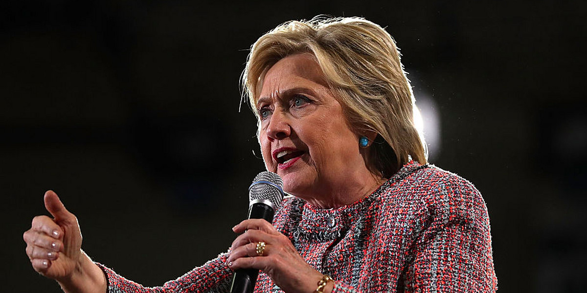 Hillary Clinton campaigns in Virginia.