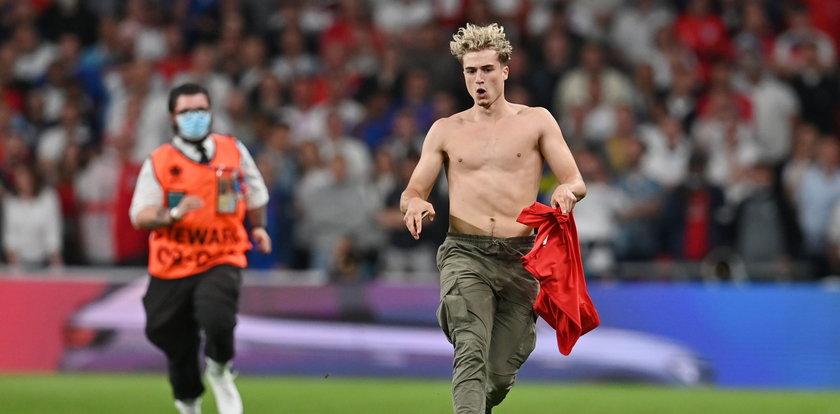 To nie był przypadkowy kibic! Wiemy, kim jest blondyn, który wtargnął na murawę w trakcie finału Euro 2020