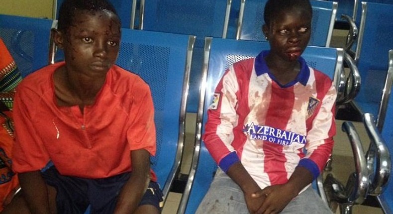 The brutalized kids, Ibrahim Azeez and Shukura Azeez