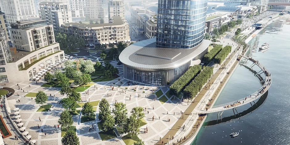 Prostor ispred Kule Beograd